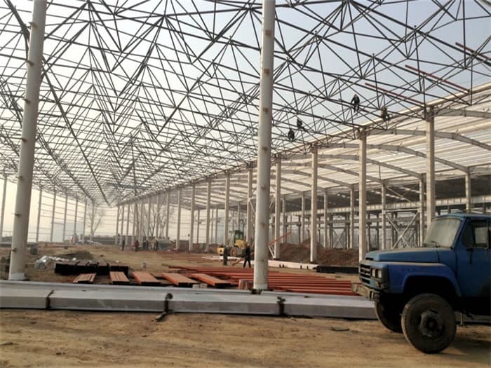 华阴水泥厂网架安装